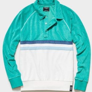 Todd Snyder Terry Polo in Greenhouse Sz M